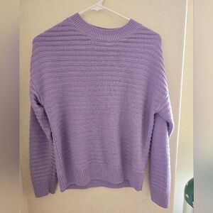 Lilac knit sweater, size 10/12